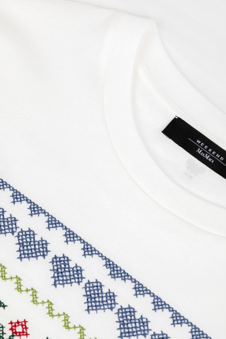 футболка maxmara из хлопка спереди