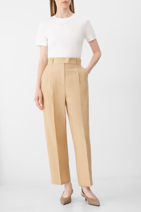 футболка maxmara из хлопка спереди