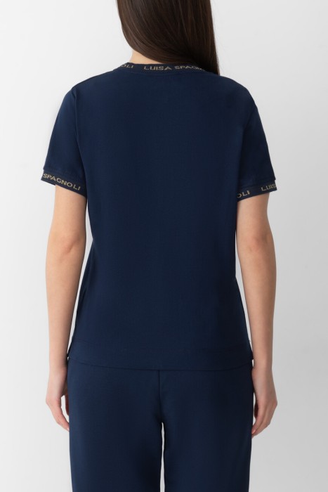 футболка  модель birreria от бренда luisa spagnoli вид слева