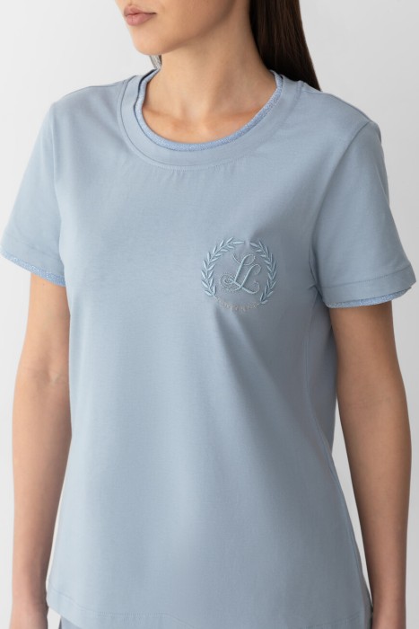 футболка  модель biscottino из италии вид сбоку