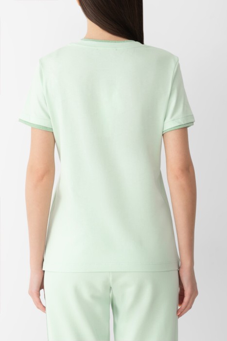 футболка  модель biscottino от бренда luisa spagnoli вид слева