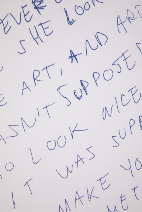 футболка  модель из эксклюзивной коллекции для взрослого возраста с изнаночной стороны