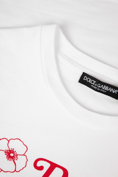 футболка  модель из коллекции flower power из хлопка спереди