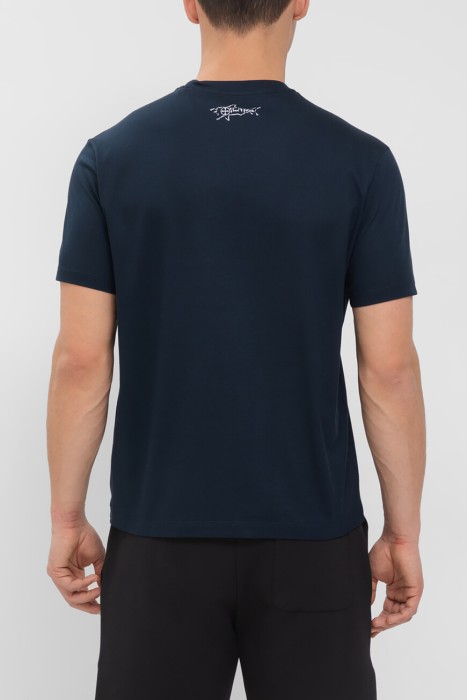 футболка  модель из коллекции riviera hello capri от бренда paul&shark вид слева