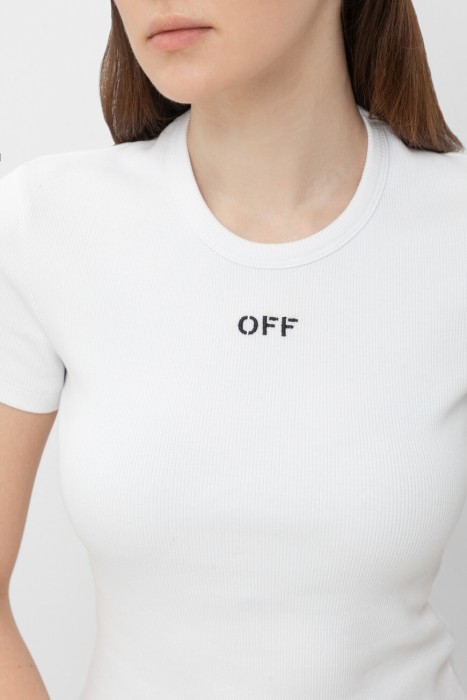 футболка  модель off stamp из франции вид сбоку