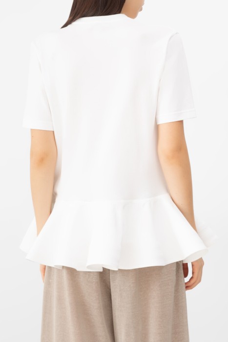 футболка  модель peplum от бренда alaia вид слева