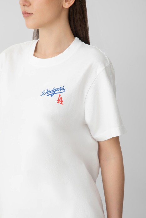 футболка sporty rich модель dodgers serif из америки вид сбоку