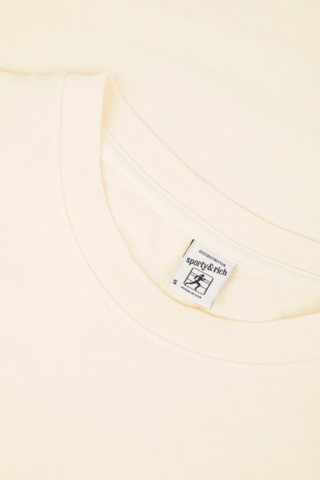 футболка sporty rich модель h&w crest из хлопка спереди