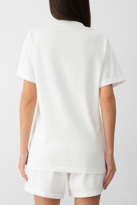 футболка sporty&rich модель ny 94 от бренда sporty & rich вид слева