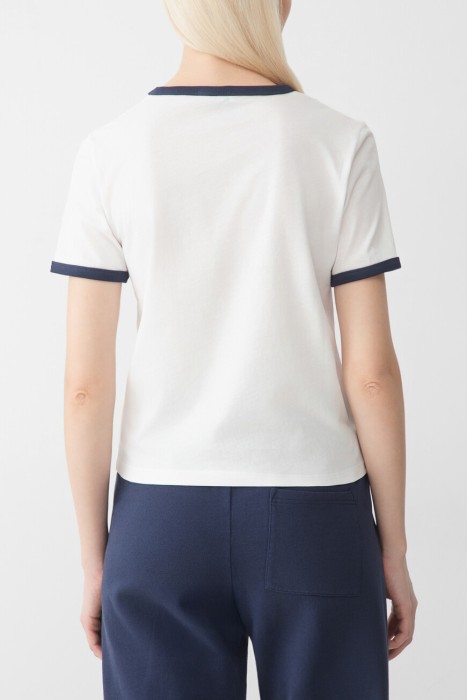 футболка sporty rich модель ringer от бренда sporty & rich вид слева