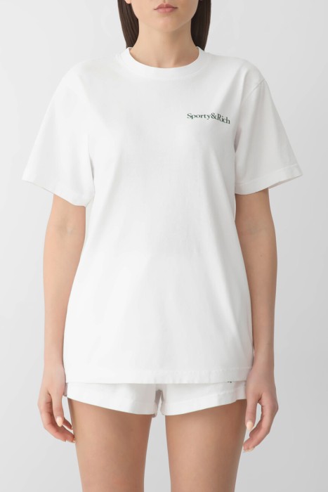 футболка sporty rich TO043606300WH01 фотография