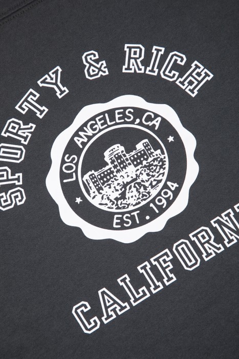 футболка sporty&rich винтажного стиля с лицевой стороны