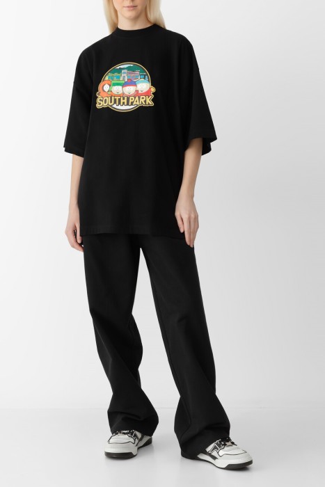 футболка  в коллаборации с south park для взрослого возраста с изнаночной стороны