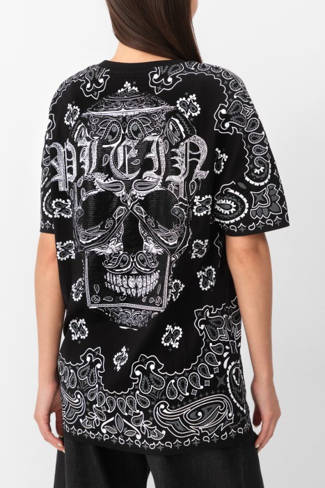 футболка  от бренда philipp plein вид слева