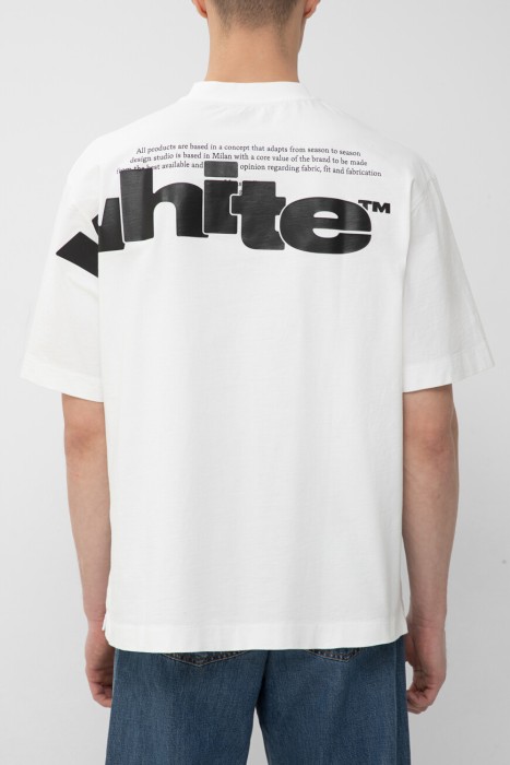 футболка  от бренда off-white вид слева