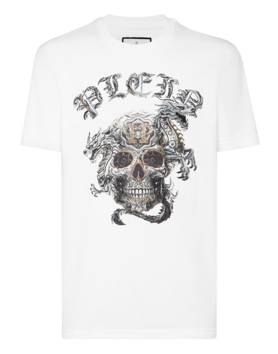 футболка  от бренда philipp plein вид слева