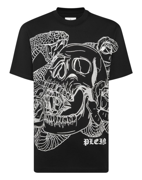 футболка  от бренда philipp plein вид слева