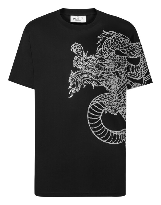 футболка  от бренда philipp plein вид слева