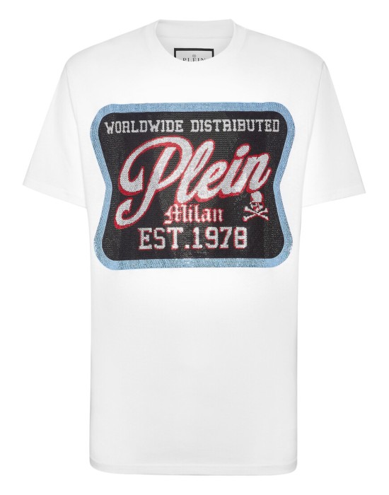 футболка  от бренда philipp plein вид слева