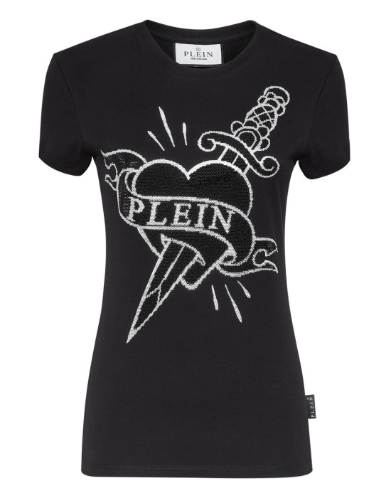 футболка  от бренда philipp plein вид слева