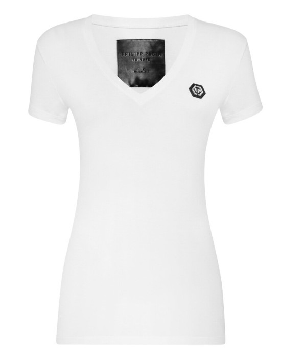 футболка  от бренда philipp plein вид слева