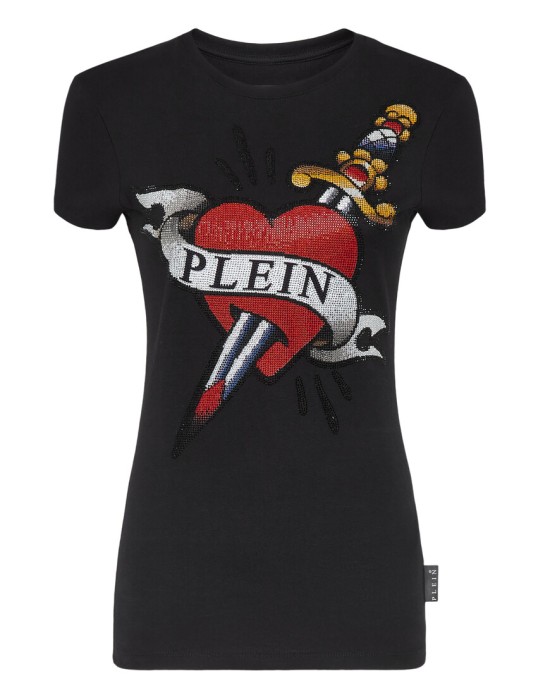 футболка  от бренда philipp plein вид слева