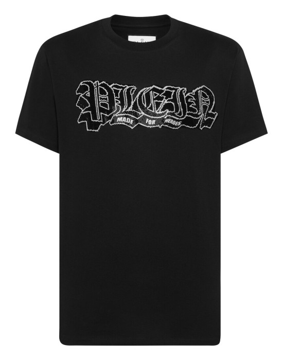 футболка  от бренда philipp plein вид слева