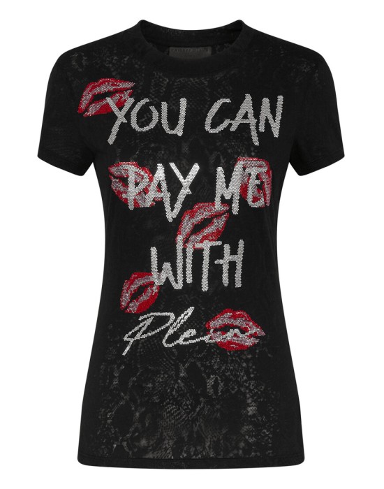 футболка  от бренда philipp plein вид слева