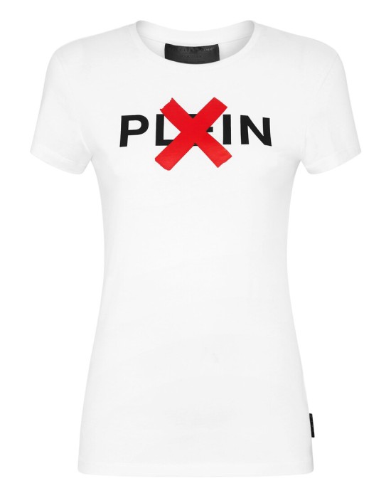 футболка  от бренда philipp plein вид слева