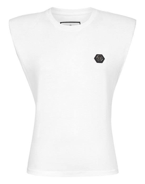 футболка  от бренда philipp plein вид слева