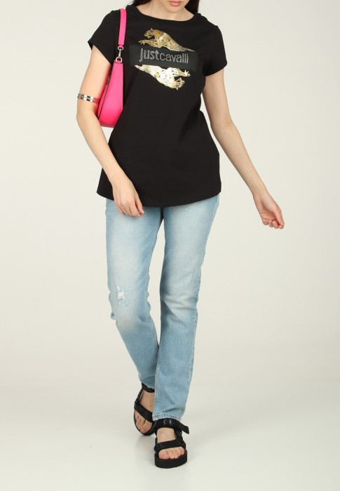 футболка  от бренда just cavalli вид слева
