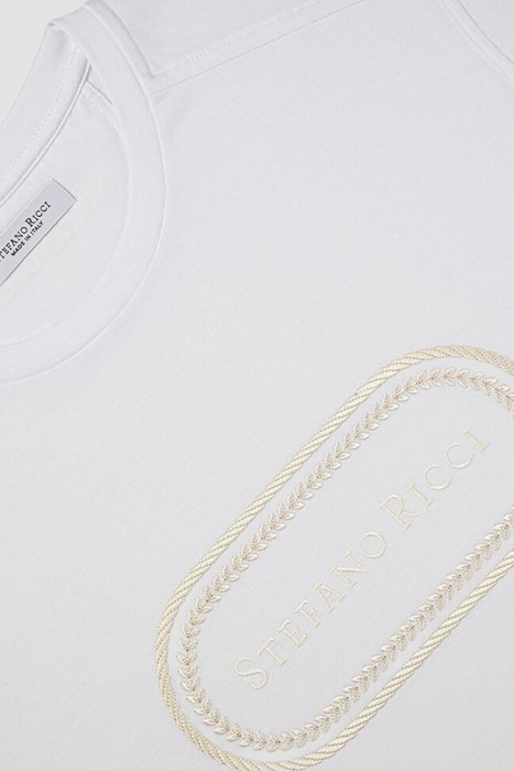 футболка  от бренда stefano ricci вид слева