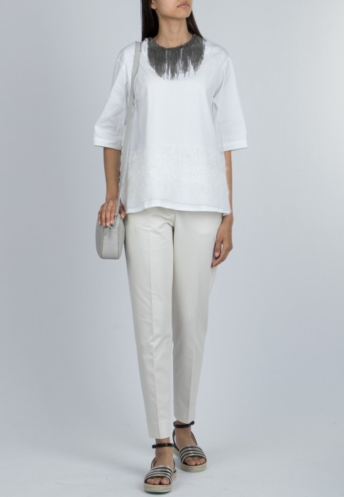 футболка  от бренда fabiana filippi вид слева