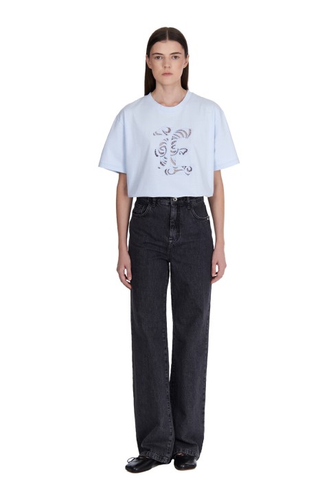 футболка  от бренда ermanno scervino вид слева