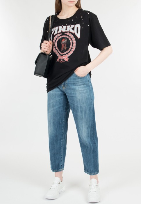 футболка  от бренда pinko вид слева