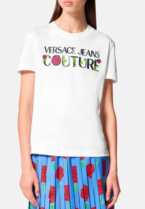 футболка  от бренда versace jeans couture вид слева