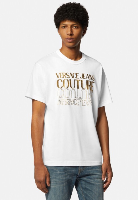 футболка  от бренда versace jeans couture вид слева