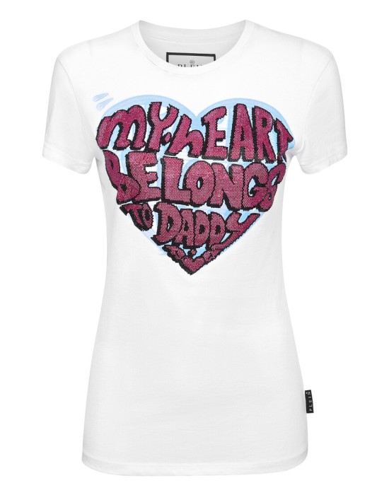 футболка  от бренда philipp plein вид слева