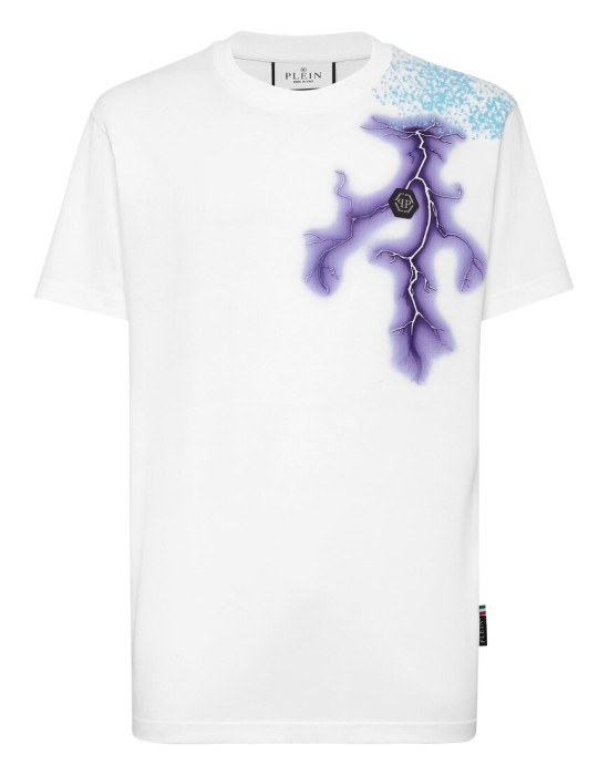 футболка  от бренда philipp plein вид слева