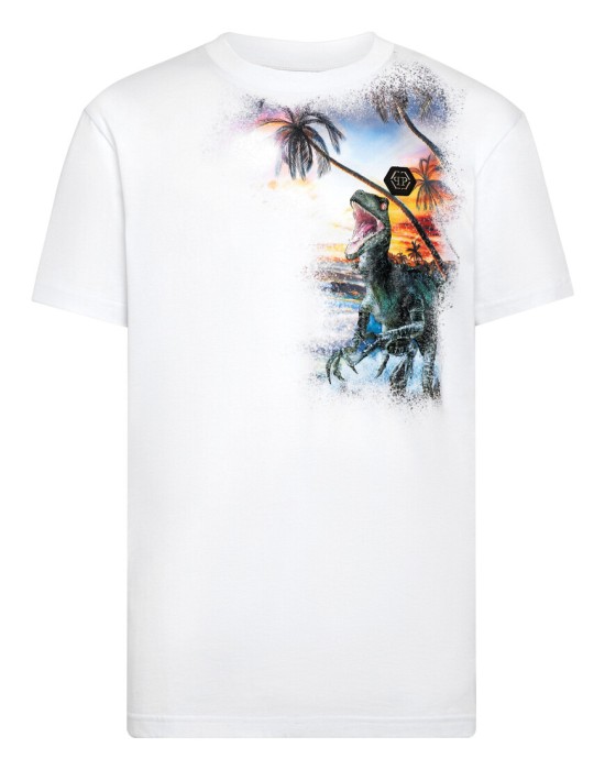 футболка  от бренда philipp plein вид слева