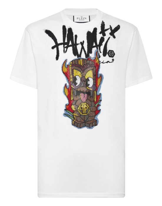 футболка  от бренда philipp plein вид слева