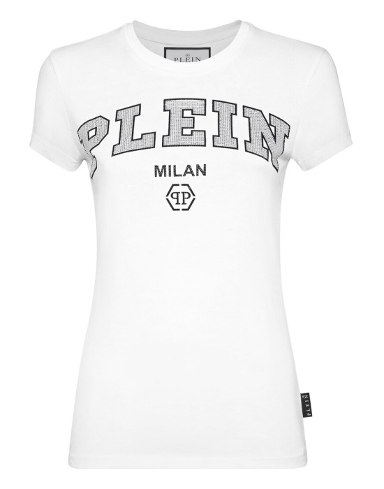 футболка  от бренда philipp plein вид слева