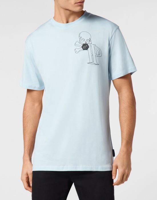 футболка  от бренда philipp plein вид слева