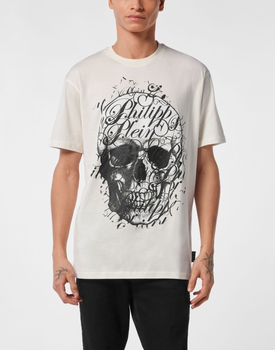 футболка  от бренда philipp plein вид слева