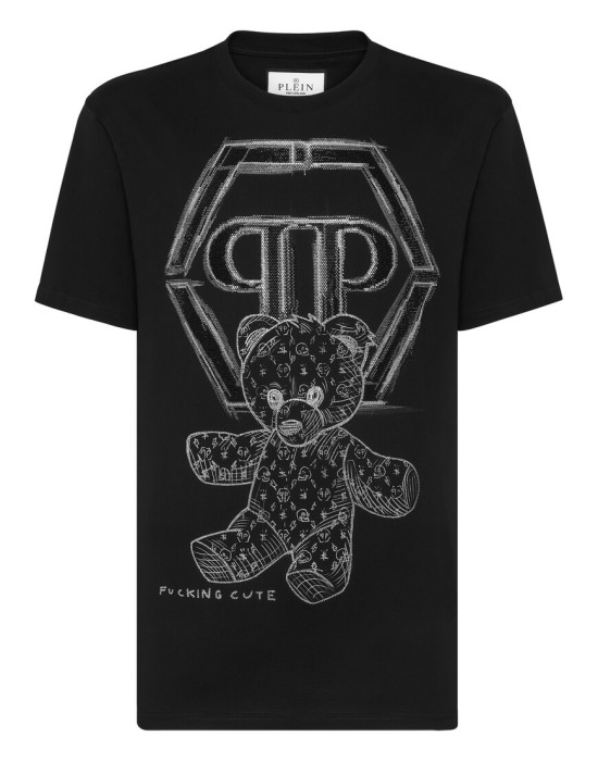 футболка  от бренда philipp plein вид слева