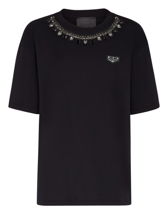 футболка  от бренда philipp plein вид слева