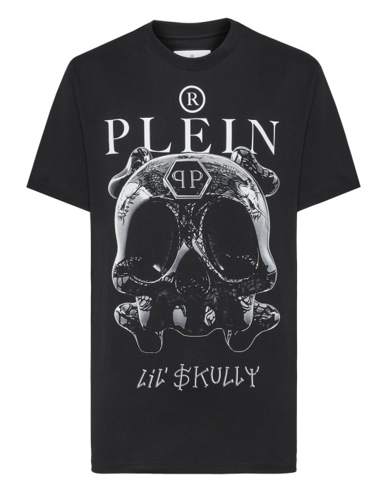 футболка  от бренда philipp plein вид слева