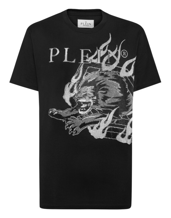 футболка  от бренда philipp plein вид слева