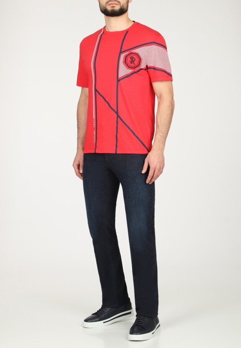 футболка  от бренда stefano ricci вид слева