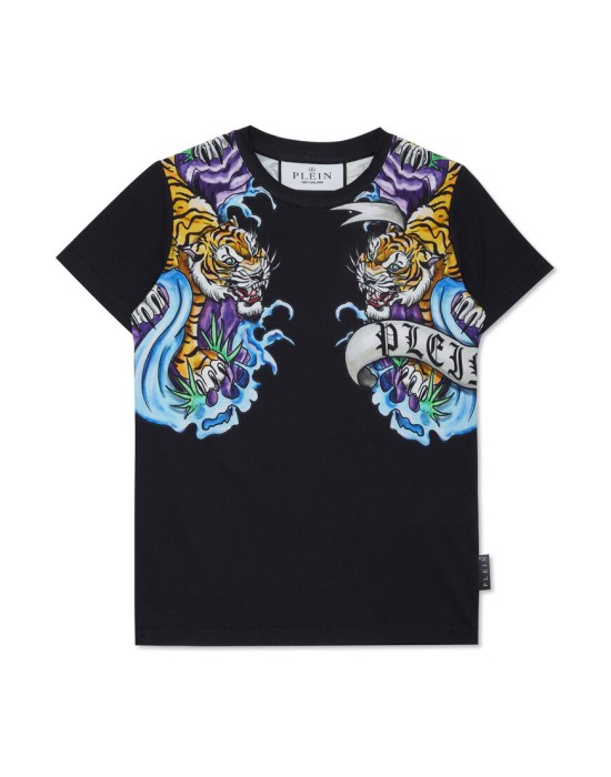 футболка  от бренда philipp plein вид слева